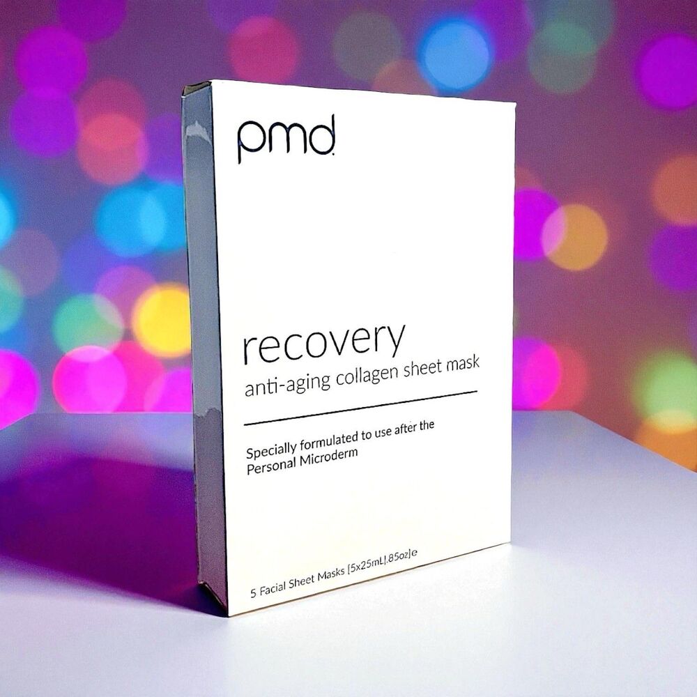 PMD Recovery Anti-Aging Collagen Sheet Mask (5 Pack) Brand New in Box